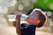 Child driking water